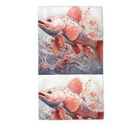 YYHHAOFA Small Fish in The Petals Prints Towel Towels 27.5x16in Skin-Friendly Absorbent Fluffy and Soft for Bathroom, Beach, Outdoors