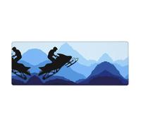 YYHHAOFA Snowmobile Mouse Pad 12x31.5in - Extended Gaming & Desk Mat