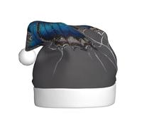 YYHHAOFA Spider Web Butterfly Pattern Christmas Hat for Adult Soft, Lightweight, and Fluffy Design for Men and Women