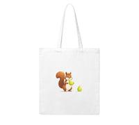 YYHHAOFA Squirrel holding a big pear Prints Woman Canvas Tote Bag Strong and durable for traveling, shopping, Daily One Size
