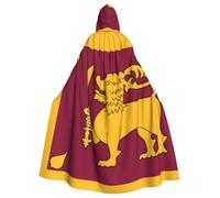 YYHHAOFA Sri Lanka Flag Printed Halloween Adult Hooded Cloak is a super large, comfortable, and durable cloak