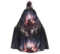 YYHHAOFA Star Behemoth Prints Halloween Adult Hooded Cloak is a super large, comfortable, and durable cloak designed for adults