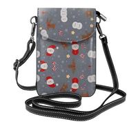 YYHHAOFA Star Fawn Pattern Small Leather Women'S Crossbody Flip Phone Bag, Waterproof And Durable