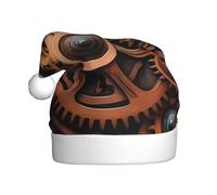 YYHHAOFA steampunk mechanical gears Pattern Christmas Hat for Adult Making It a Fun and Durable Gift for Men and Women