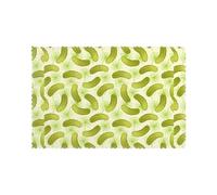 YYHHAOFA Sushi Dill Pickles Prints Durable Table Layers - Heat Resistant Place Mat Covers, 6-Piece Set with Printed Designs for Dining