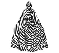YYHHAOFA swirl zebra pattern Printed Halloween Adult Hooded Cloak is a super large, comfortable, and durable cloak