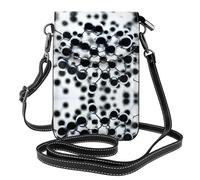 YYHHAOFA Techno Orb Pattern Small Leather Women'S Crossbody Flip Phone Bag, Waterproof And Durable
