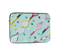 YYHHAOFA Tennis Racket Picture Portable Laptop Sleeve Case - Shockproof Portable Laptop Sleeve Bag 17 inch for Men and Women Business Travel, Office Daily Use