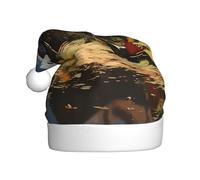 YYHHAOFA Texas Farm Tractor Printed Christmas Hat for Adult Soft and Fluffy Brim, Lightweight Comfort