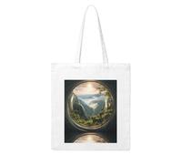 YYHHAOFA The beautiful scenery in the bubble Prints Woman Canvas Tote Bag Strong and durable for traveling, shopping, Daily One Size