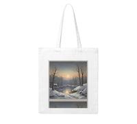 YYHHAOFA The bitter cold winter Prints Woman Canvas Tote Bag Strong and durable for traveling, shopping, Daily One Size