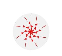 YYHHAOFA The budding and turning flower Prints Round Shape Car Air Fresheners Cards Set of 6 Pieces : Hanging Scented Cards for bedroom Bathroom Car Interior Decor