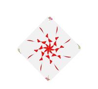 YYHHAOFA The budding and turning flower Prints Square Car Air Fresheners Cards Set of 6 Pieces : Hanging Scented Cards for bedroom Bathroom Car Interior Decor