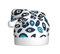 YYHHAOFA The Eye of Evil Pattern Christmas Hat for Adult Making It a Fun and Durable Gift for Men and Women
