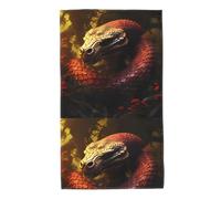 YYHHAOFA The Giant Forest Python Prints Towel Towels 27.5x16in Skin-Friendly Absorbent Fluffy and Soft for Bathroom, Beach, Outdoors