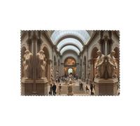 YYHHAOFA The Metropolitan Museum of Art in New York Printing Placemats for Dining Table Set of 6 12x18in heat resistance for hotels, homes, and banquets
