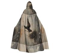 YYHHAOFA The nia of the nest Prints Halloween Adult Hooded Cloak for Party Decoration Cosplay Costumes Stage Masquerade