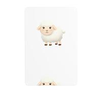 YYHHAOFA The shy little sheep Prints Tin decorative painting 8x12in Made of tinplate, wear-resistant and durable