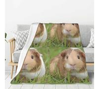 YYHHAOFA Thickened Flannel Blanket Throw 80x60in : Light Weight, Warm And Durable Soft And Easy To Care For Cute Guinea Pig Prints