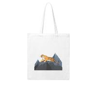 YYHHAOFA Tiger on the mountain top Prints Woman Canvas Tote Bag Strong and durable for traveling, shopping, Daily One Size