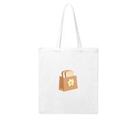 YYHHAOFA Toast in a flower paper bag Prints Woman Canvas Tote Bag Strong and durable for traveling, shopping, Daily One Size