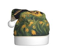 YYHHAOFA Tractor farm Printed Christmas Hat for Adult Soft and Fluffy Brim, Lightweight Comfort
