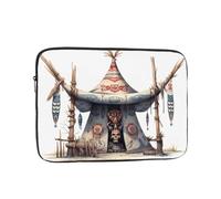 YYHHAOFA Traditional Tents and Totems Pattern Portable Laptop Sleeve Case 10 inch for Shockproof Protection and Travel Convenience