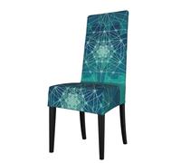 YYHHAOFA Tree of Life Space Icon Prints dining chair cover is easy to disassemble and made of high resilience fabric that is wear-resistant