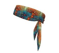 YYHHAOFA Tree of Life Tropical Fish Picture Sports Headscarf, Casual Headband, Elastic, Sweat Absorbing, Adjustable, Anti Slip