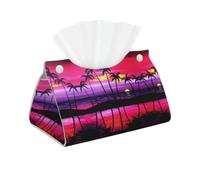 YYHHAOFA Tropical Palm Tree Prints High-grade Long Tissue Box Cover