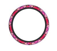 YYHHAOFA Tropical Palm Tree Prints Steering Wheel Cover - Quality Neoprene Throw for Universal Vehicles, Durable Grip & Protection, Non-Slip Design, Heat & Cold Resistant, Easy Care