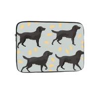 YYHHAOFA Trotting Flat Coated Retrievers paw Picture Portable Laptop Sleeve Case - Shockproof Portable Laptop Sleeve Bag 12 inch for Men and Women Business Travel, Office Daily Use