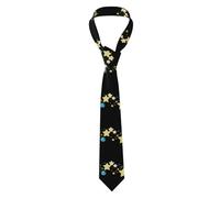 YYHHAOFA Twinkling stars on earth Picture Men's tie classic style suit cravat suitable for holidays and work