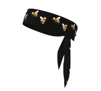 YYHHAOFA Two little bees buzzing Printed Sports headscarf, sweat absorbing and breathable, motion headband, double-sided kerchief