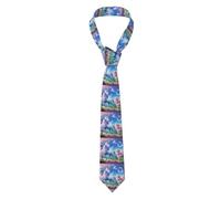 YYHHAOFA Unicorn Fairy Tale Picture Men's tie classic style suit cravat suitable for holidays and work