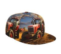YYHHAOFA Unisex Baseball Hat - Adjustable, Breathable, Ideal for Daily, Outdoor Activities & Sports Farm Tractor Harvest Pattern Black