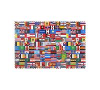 YYHHAOFA Various Flags Prints Placemats Set of 6 12x18in - Create Cozy Table Settings for Everyday Moments & Special Gatherings