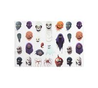 YYHHAOFA Various Horror Masks Prints Placemats Set of 6 12x18in - Create Cozy Table Settings for Everyday Moments & Special Gatherings