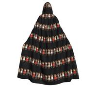 YYHHAOFA Various Outfits For The Little Hedgehog Pattern Halloween Adult Hooded Cape Men'S And Women'S Clothing Mantle Role-Playing