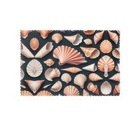 YYHHAOFA Various Shells Prints Placemats Set of 6 12x18in - Create Cozy Table Settings for Everyday Moments & Special Gatherings