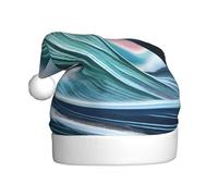 YYHHAOFA vast tsunami Pattern Christmas Hat for Adult Making It a Fun and Durable Gift for Men and Women