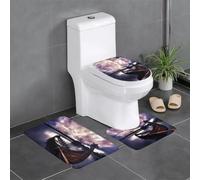 YYHHAOFA Vikings Boat Prints 3 Piece Bathroom Rugs Set 24x16in - Plush Microfiber Throw Rugs for Comfort & Durability