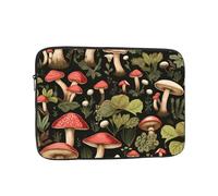 YYHHAOFA Vintage Edible Mushrooms Picture Portable Laptop Sleeve Case - Shockproof Portable Laptop Sleeve Bag 13 inch for Men and Women Business Travel, Office Daily Use