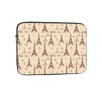YYHHAOFA Vintage Style Eiffel Tower Paris Picture Portable Laptop Sleeve Case - Shockproof Portable Laptop Sleeve Bag 10 inch for Men and Women Business Travel, Office Daily Use