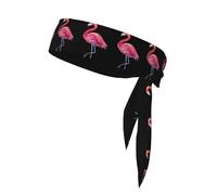 YYHHAOFA Watercolor Flamingos Printed Sports Double-Sided Headscarf Quick Drying, Moisture Wicking for Women, Girls, and Men
