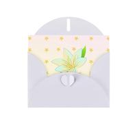 YYHHAOFA White Greeting Card Blooming Daffodils Picture for Christmas, Children's Birthday, Valentine's Day, and Party Invitation