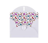 YYHHAOFA White Greeting Card Retro Roller Skates Colorful Picture 4x6in for Christmas, children's birthdays, Valentine's Day, wedding anniversaries, and party invitations