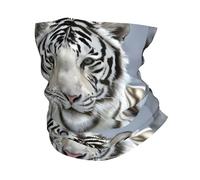 YYHHAOFA White Tiger Prints Multifunctional Sport Headband Soft Polyester Stretchy Seamless Design For All Sports Activities