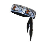 YYHHAOFA Wild Wolf Talks about Guitar Picture Sports headscarf, sweat absorbing and breathable, motion headband, double-sided kerchief