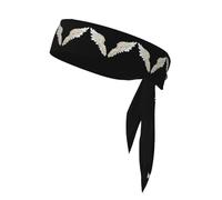 YYHHAOFA Wings covered with pearls Printed Sports headscarf, sweat absorbing and breathable, motion headband, double-sided kerchief
